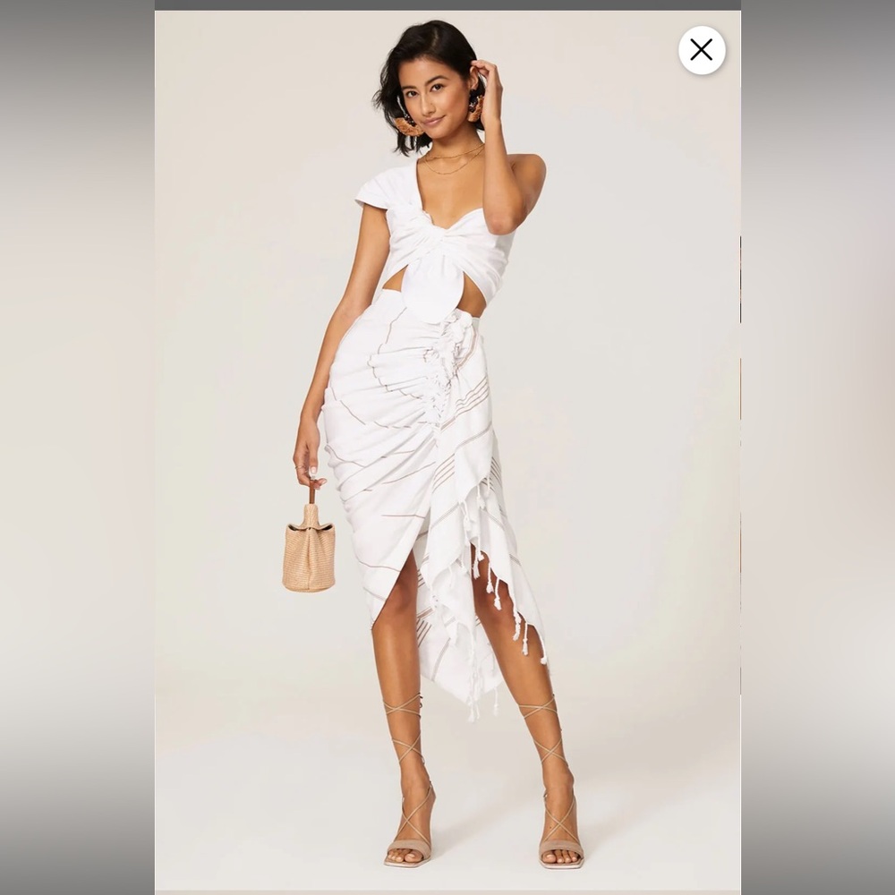 Just Bee Queen Sol Bandeau Size Medium White